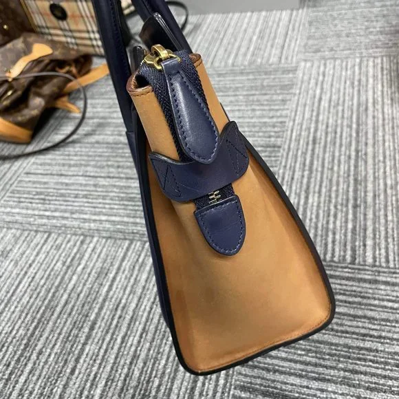 Celine Multicolor Suede And Leather Micro Luggage Tote - Picture 6 of 16